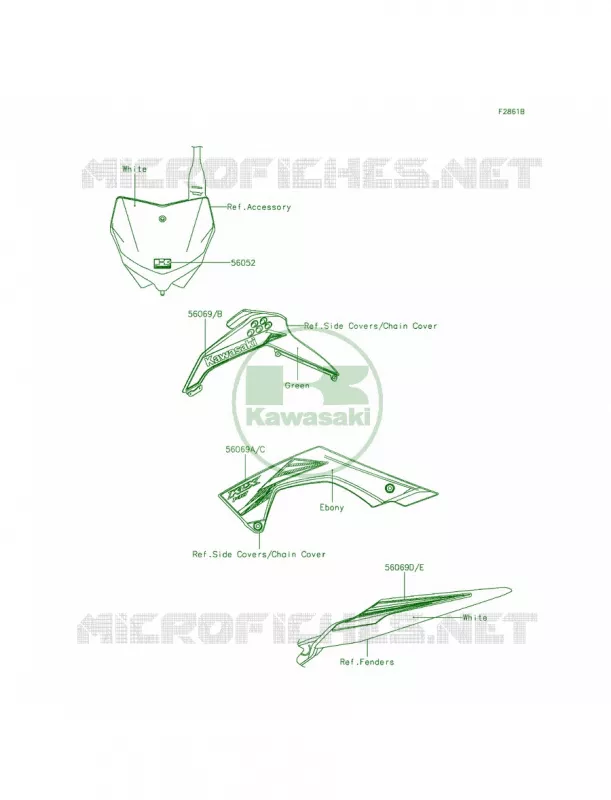 DecalsAEF Kawasaki MOTOS 140 2013 KLX140  KLX140ADF