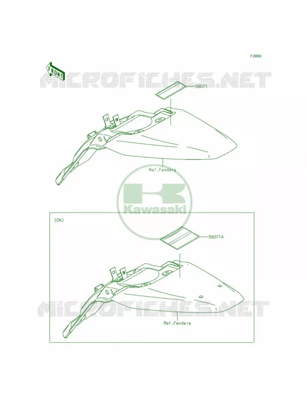 Labels Kawasaki MOTOS 140 2013 KLX140  KLX140ADF