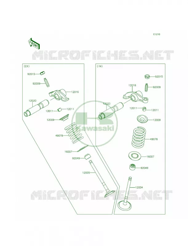 Valves Kawasaki MOTOS 140 2013 KLX140  KLX140ADF
