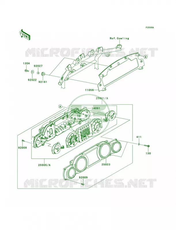 MetersABFACF Kawasaki MOTOS 1700 2009 Vulcan 1700 Voyager  VN1700A9F