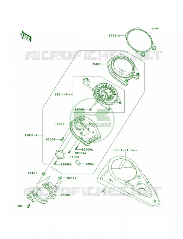 Meters Kawasaki MOTOS 2000 2006 Vulcan 2000 Classic LT  VN2000F6F