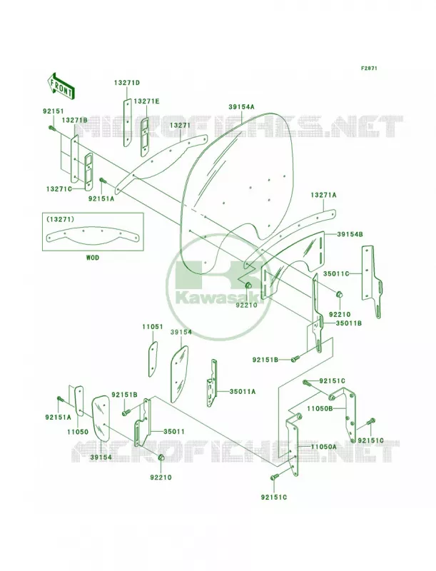 Cowling Kawasaki MOTOS 1500 2004 Vulcan 1500 Nomad Fi  VN1500-L5
