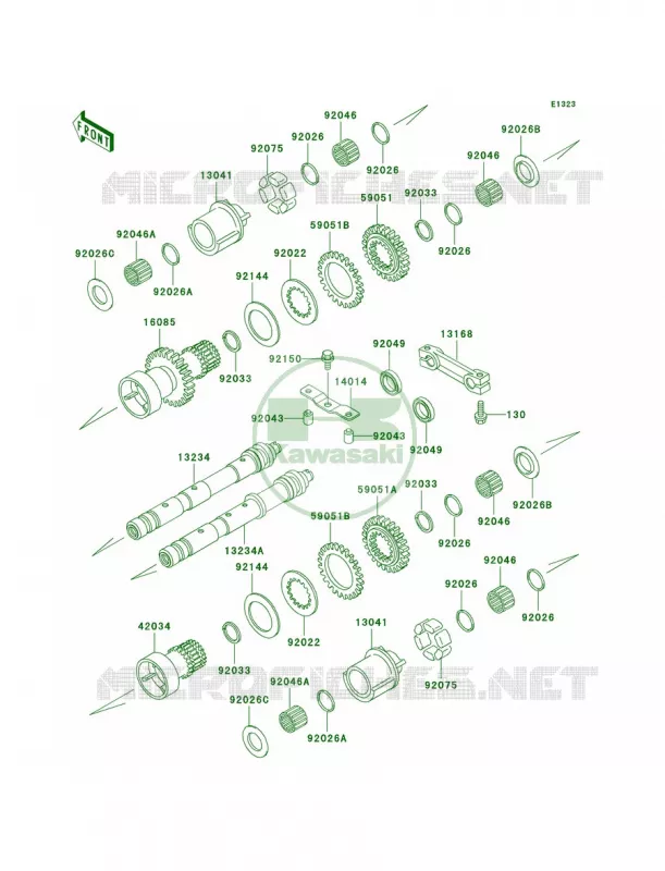 Balancer Kawasaki MOTOS 1200 2003 Voyager XII  ZG1200-B17