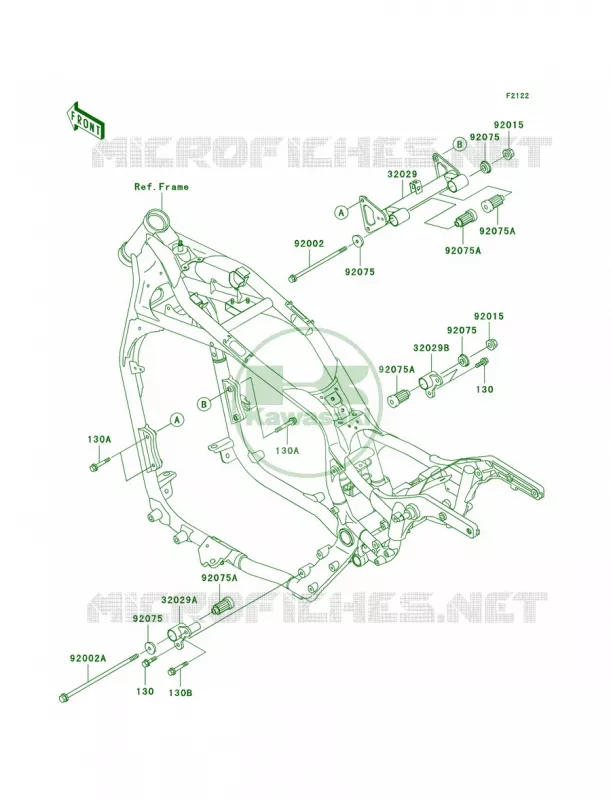 Engine Mount Kawasaki MOTOS 1500 2002 Vulcan 1500 Nomad Fi  VN1500-L3