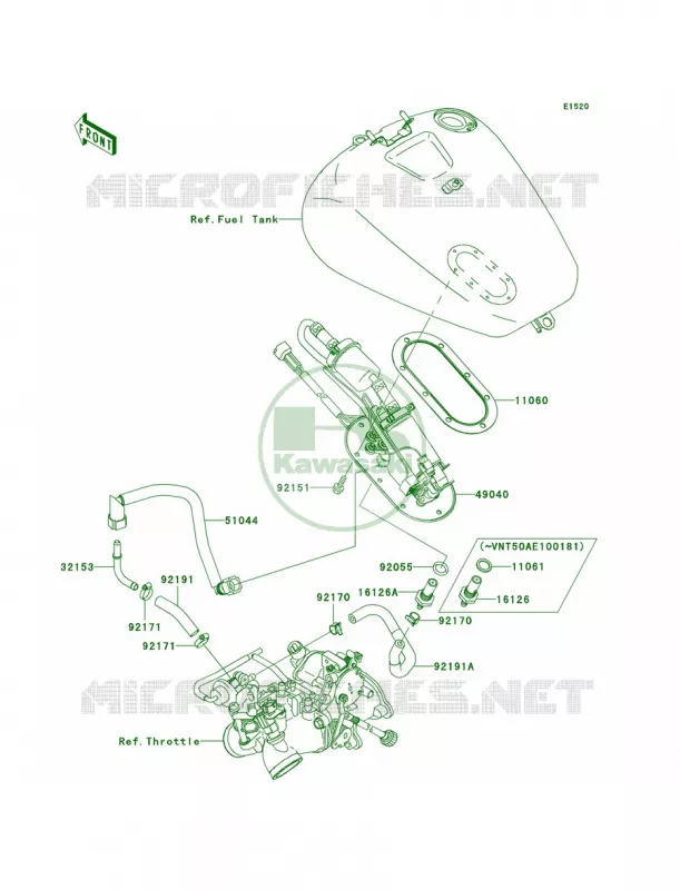 Fuel Pump Kawasaki MOTOS 1500 2002 Vulcan 1500 Nomad Fi  VN1500-L3