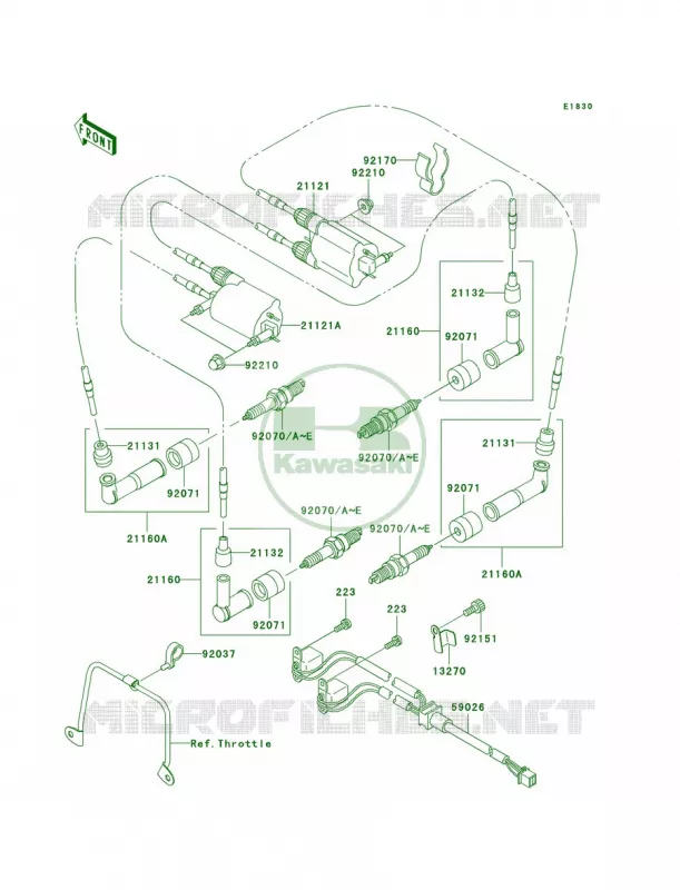 Ignition System Kawasaki MOTOS 1500 2002 Vulcan 1500 Nomad Fi  VN1500-L3
