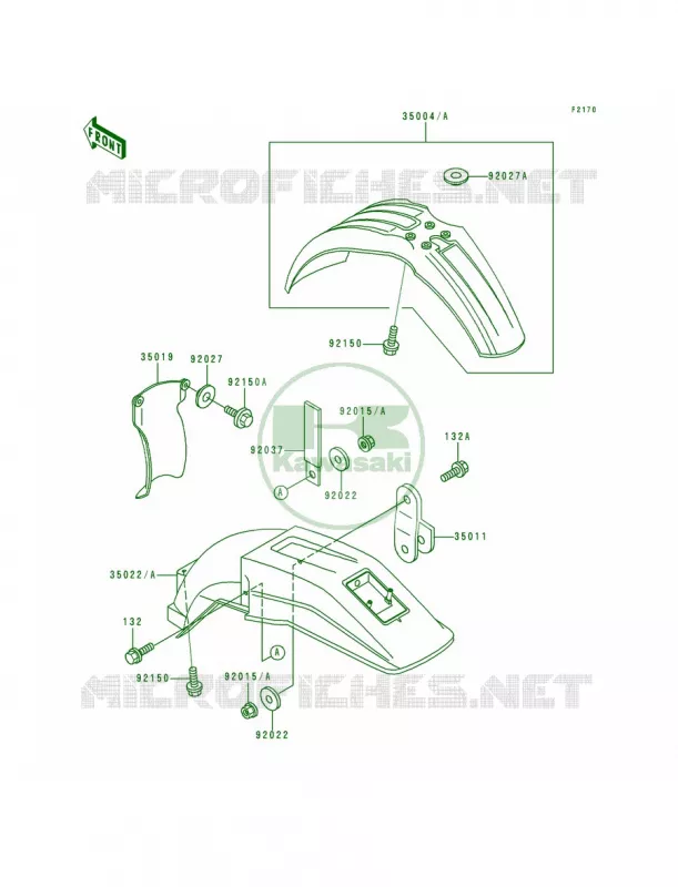 Fender Kawasaki MOTOS 200 1993 KDX200  KDX200-E5