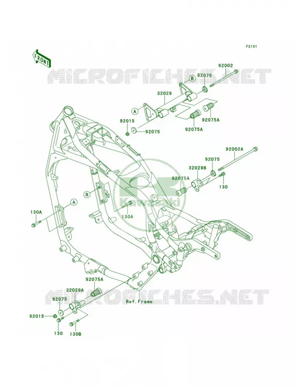 Frame Fittings Kawasaki MOTOS 1500 2001 Vulcan 1500 Nomad  VN1500-G3