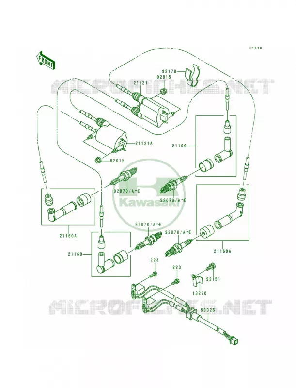 Ignition System Kawasaki MOTOS 1500 2000 Vulcan 1500 Nomad Fi  VN1500-L1