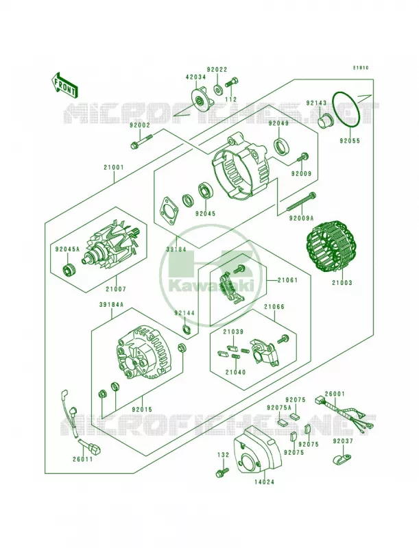 Generator Kawasaki MOTOS 1200 2000 Voyager XII  ZG1200-B14