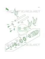 Gear Change DrumShift Forks pour Kawasaki Voyager XII