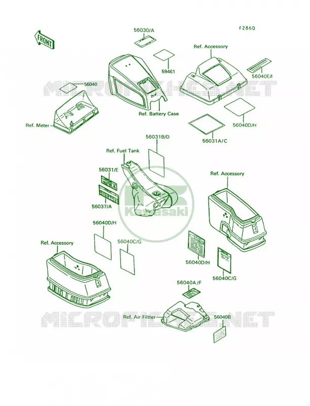 Labels Kawasaki MOTOS 1200 1995 Voyager XII  ZG1200-B9
