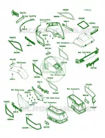 DecalZG1200 B4B5 pour Kawasaki Voyager XII