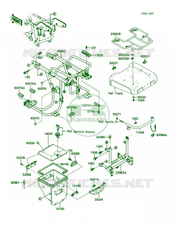 Accessory Kawasaki MOTOS 1300 1987 Voyager  ZN1300-A5