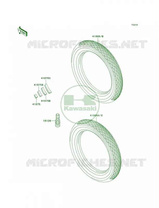 Tires Kawasaki MOTOS 1000 2003 Police 1000  KZ1000-P22