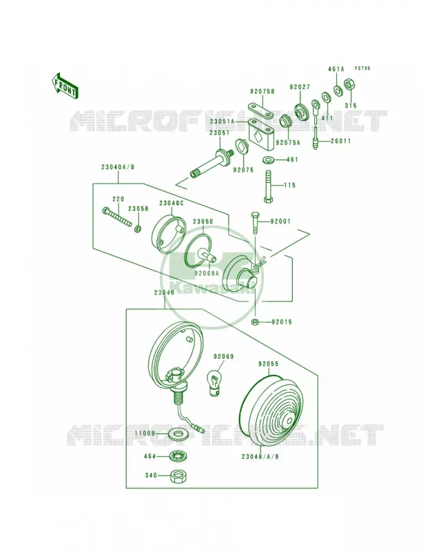 Turn Signals Kawasaki MOTOS 1000 1997 Police 1000  KZ1000-P16