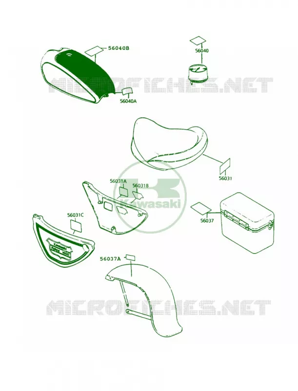 Labels Kawasaki MOTOS 1000 1994 Police 1000  KZ1000-P13