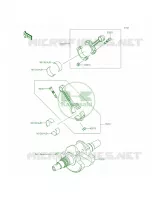 Crankshaft pour Kawasaki Brute Force 750 4x4i EPS CAMO