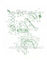 Front Fenders pour Kawasaki Brute Force 750 4x4i EPS CAMO