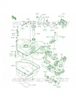 Fuel Tank pour Kawasaki Brute Force 750 4x4i EPS CAMO