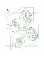 WheelsTires pour Kawasaki Brute Force 750 4x4i EPS CAMO