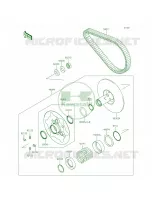 Driven ConverterDrive Belt pour Kawasaki Brute Force 750 4x4i EPS