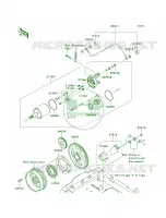 Starter Motor pour Kawasaki Brute Force 750 4x4i EPS