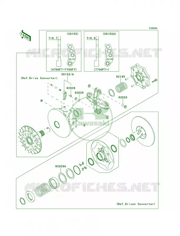 Optional PartsConverter Kawasaki QUAD 360 2013 Prairie 360 4x4  KVF360ADF