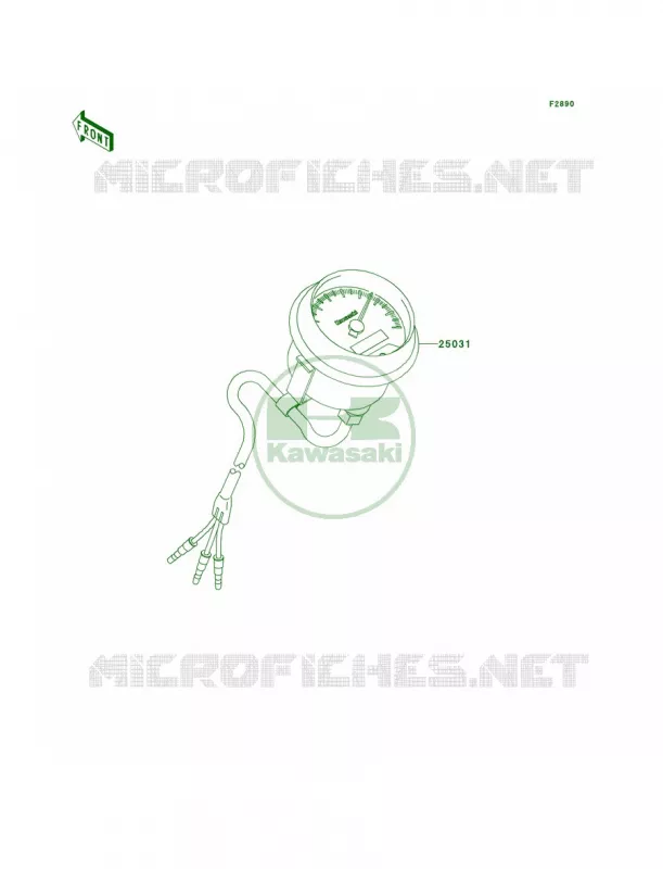 Optional PartsMeterUS Kawasaki QUAD 360 2011 Prairie 360 4X4  KVF360ABF