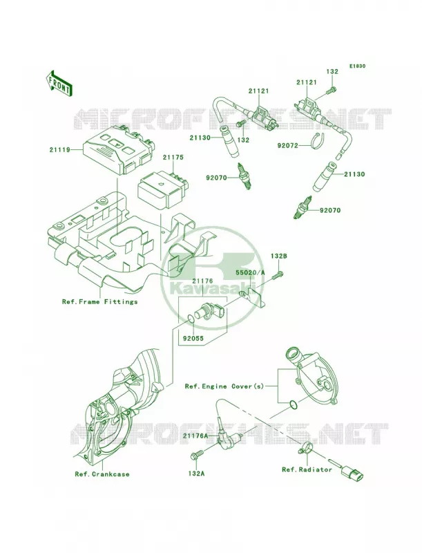Ignition System Kawasaki QUAD 650 2011 Brute Force 650 4x4i  KVF650FBF