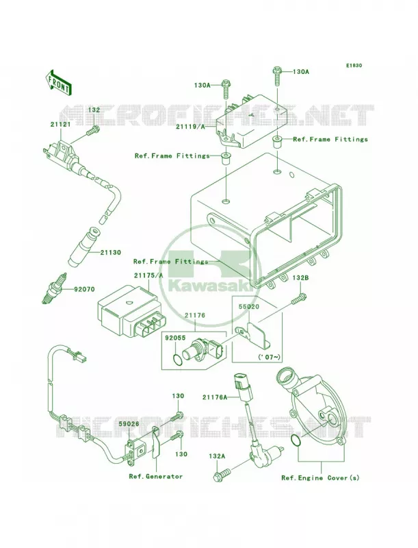 Ignition System Kawasaki QUAD 360 2010 Prairie 360 4X4  KVF360AAF