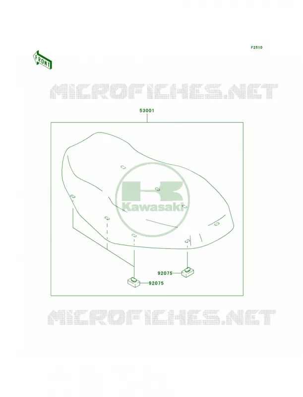 Seat Kawasaki QUAD 360 2010 Prairie 360 4X4  KVF360AAF