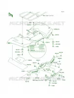 Rear Fenders pour Kawasaki Brute Force 750 4x4i