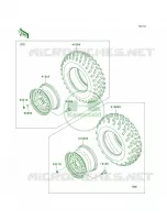 WheelsTiresFAFFBF pour Kawasaki Brute Force 750 4x4i