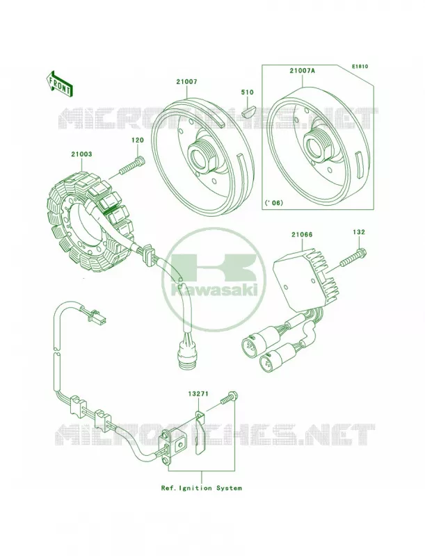 Generator Kawasaki QUAD 360 2009 Prairie 360 4X4  KVF360A9F