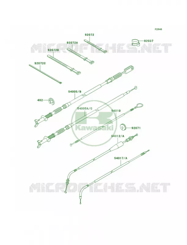 Cables Kawasaki QUAD 360 2009 Prairie 360  KVF360B9F