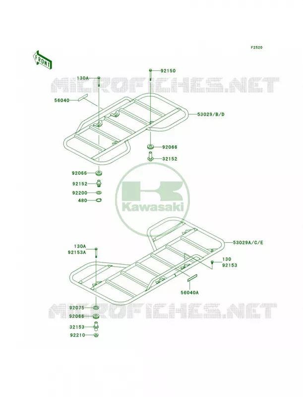 Carriers Kawasaki QUAD 360 2009 Prairie 360  KVF360B9F