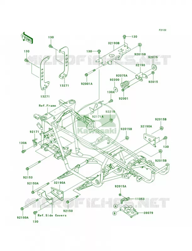 Engine Mount Kawasaki QUAD 360 2009 Prairie 360  KVF360B9F