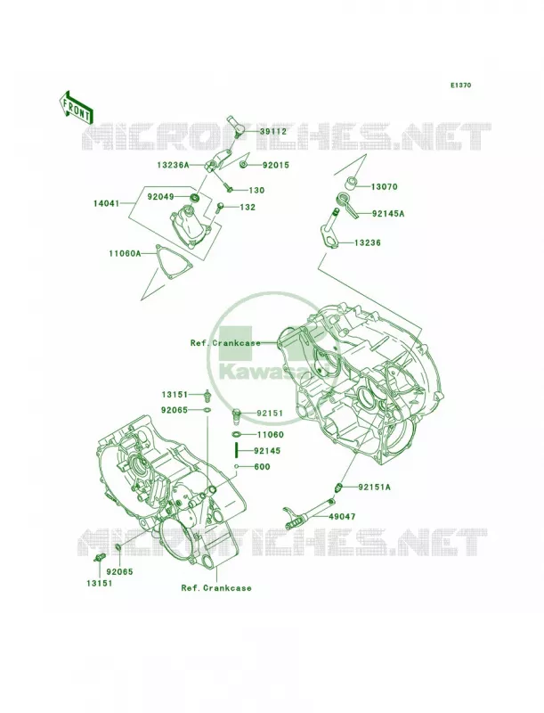 Gear Change Mechanism Kawasaki QUAD 360 2009 Prairie 360  KVF360B9F