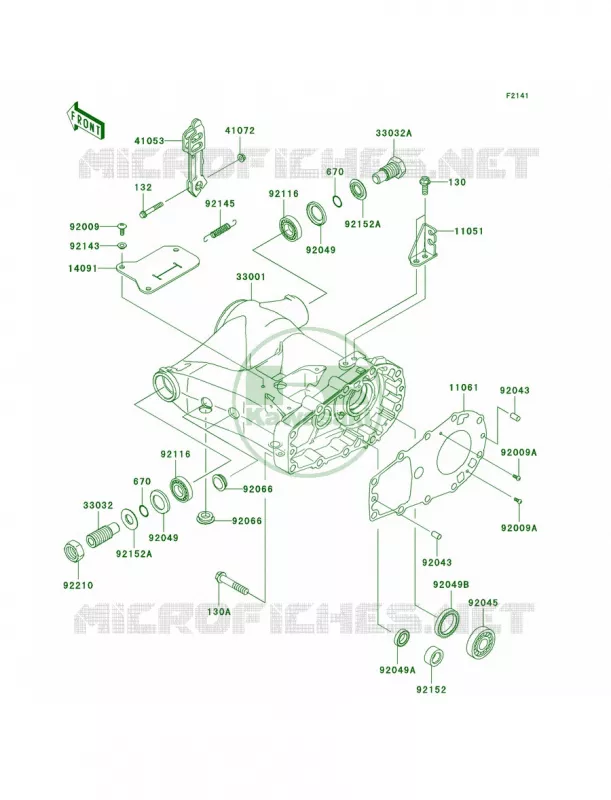 Swingarm Kawasaki QUAD 360 2009 Prairie 360  KVF360B9F