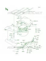 Rear FendersF9FFAF pour Kawasaki Brute Force 650 4x4i