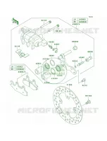 Front Brake pour Kawasaki Brute Force 650 4x4i Hardwoods Green HD