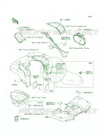 Labels pour Kawasaki Brute Force 650 4x4i Hardwoods Green HD