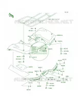 Rear FendersG9FGAF pour Kawasaki Brute Force 650 4x4i Hardwoods Green HD