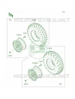 WheelsTires pour Kawasaki Brute Force 650 4x4i Hardwoods Green HD