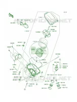 Air Cleaner pour Kawasaki Brute Force 750 4x4i Hardwoods Green HD