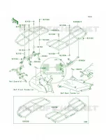 CarriersE8F E9FA pour Kawasaki Brute Force 750 4x4i Hardwoods Green HD