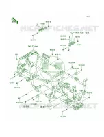 Engine Mount pour Kawasaki Brute Force 750 4x4i Hardwoods Green HD
