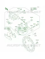 Front Brake pour Kawasaki Brute Force 750 4x4i Hardwoods Green HD