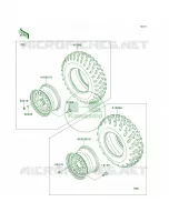 WheelsTires pour Kawasaki Brute Force 750 4x4i Hardwoods Green HD